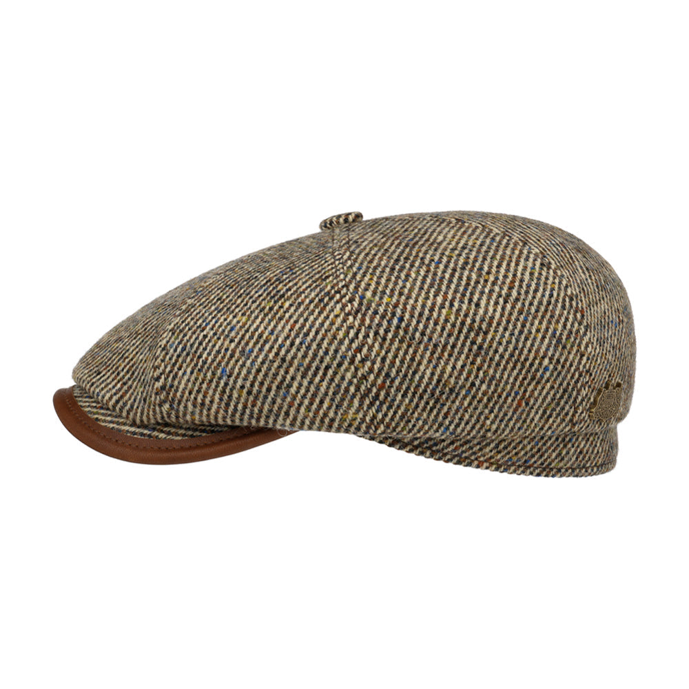 Stetson - Hatteras Lifton - Sixpence/Flat Cap - Beige/Brown