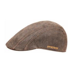 Stetson - Ivy Cap CO/PE EF Earlaps - Sixpence/Flat Cap - Brown
