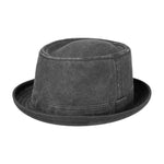 Stetson - Organic Cotton Pork Pie Cloth Hat - Fedora - Black