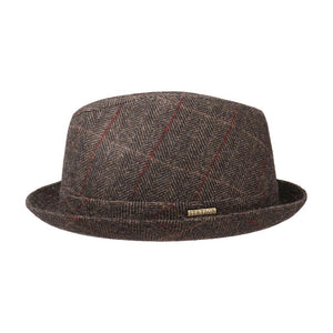 Stetson - Player Wool - Fedora Hat - Black/Brown