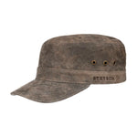 Stetson - Raymore Pigskin Army Cap - Adjustable - Dark Brown