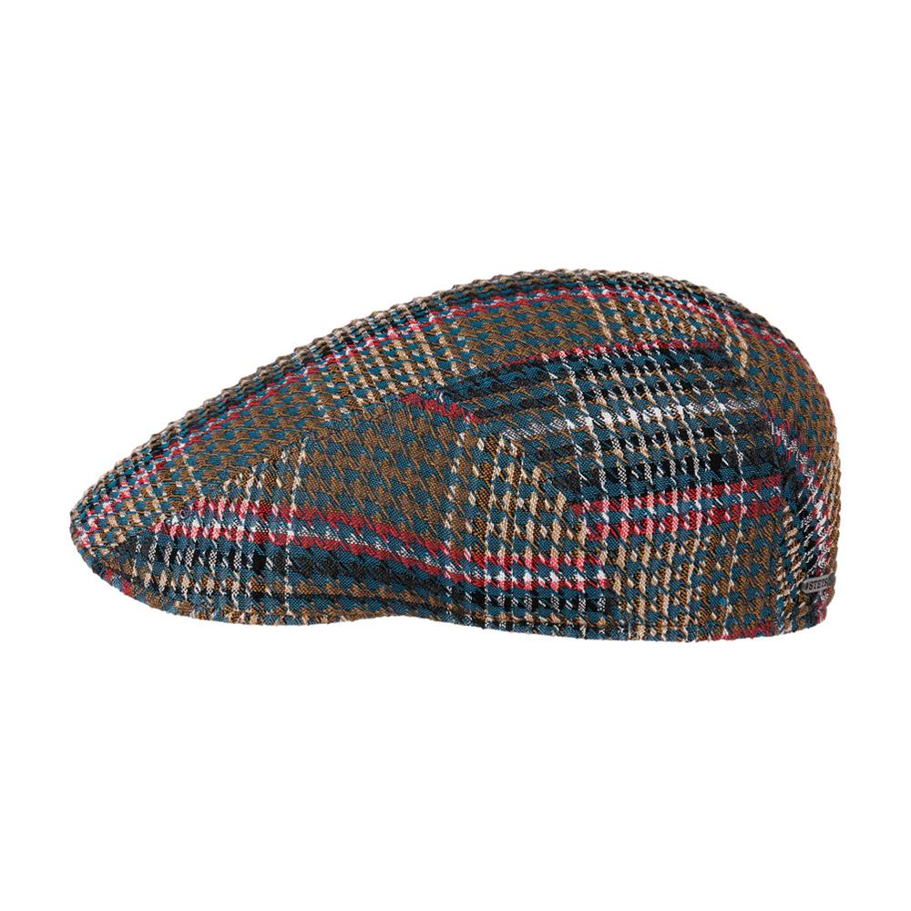Stetson - Seersucker Check - Sixpence/Flat Cap - Olive