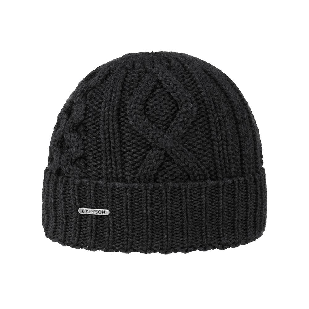 Stetson - Tornell Wool With Cuff - Beanie - Black